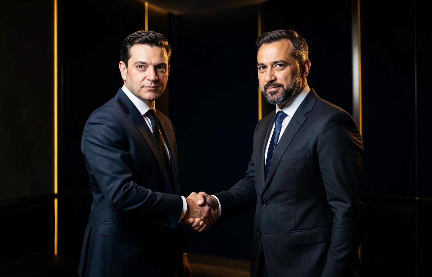 Handshake sealing a property partnership